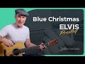 Video thumbnail of "How to play Blue Christmas - Elvis Presley | Guitar Lesson"