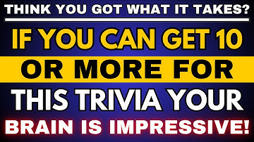 NOBODY Over 65 Can SCORE 8/30 IN THIS TOUGH QUIZ! General Knowledge Questions