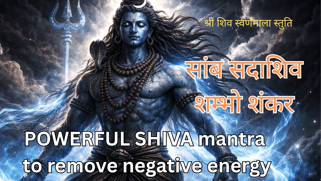 श्री शिव स्वर्णमाला स्तुति | Samba Sadashiva Shambho | Removes Negative Energy | Om Namah Shivay