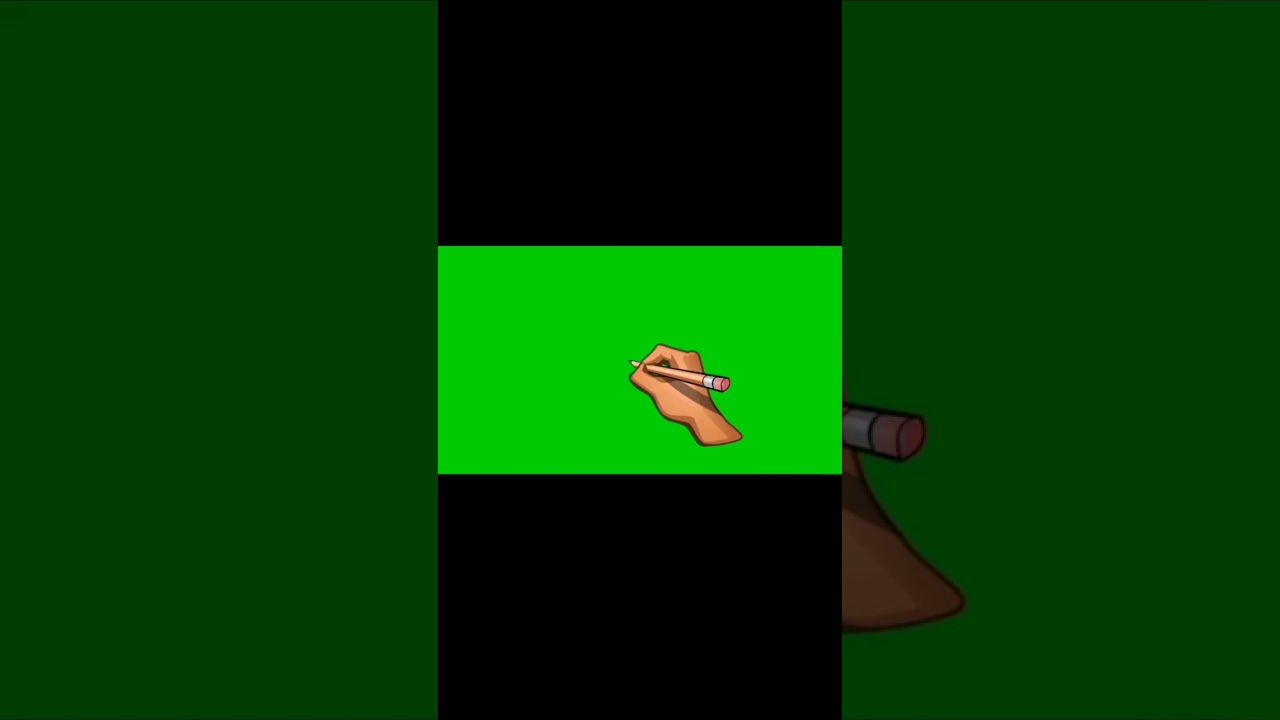 green screen writing hand 