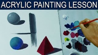How to Paint Lights and Shadows Using Acrylic by JM Lisondra
