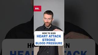 How to sign Heart Attack, Stroke & Blood Pressure: BSL Sign of the Day 234
Learn the BSL signs for:
- Heart attack
- Stroke
- Blood Pressure
The sign for heart attack is often signed at an angle from your left shoulder down to the lower centre of your chest reflecting the location of pain experienced in a heart attack.
The example sentence in English is: The doctor assessed a man and said his blood pressure needed checking because a heart attack or stroke were possible.
#BSL #BritishSignLanguage #BSLSignoftheDay How to sign Heart Attack, Stroke & Blood Pressure: BSL Sign of the Day 234