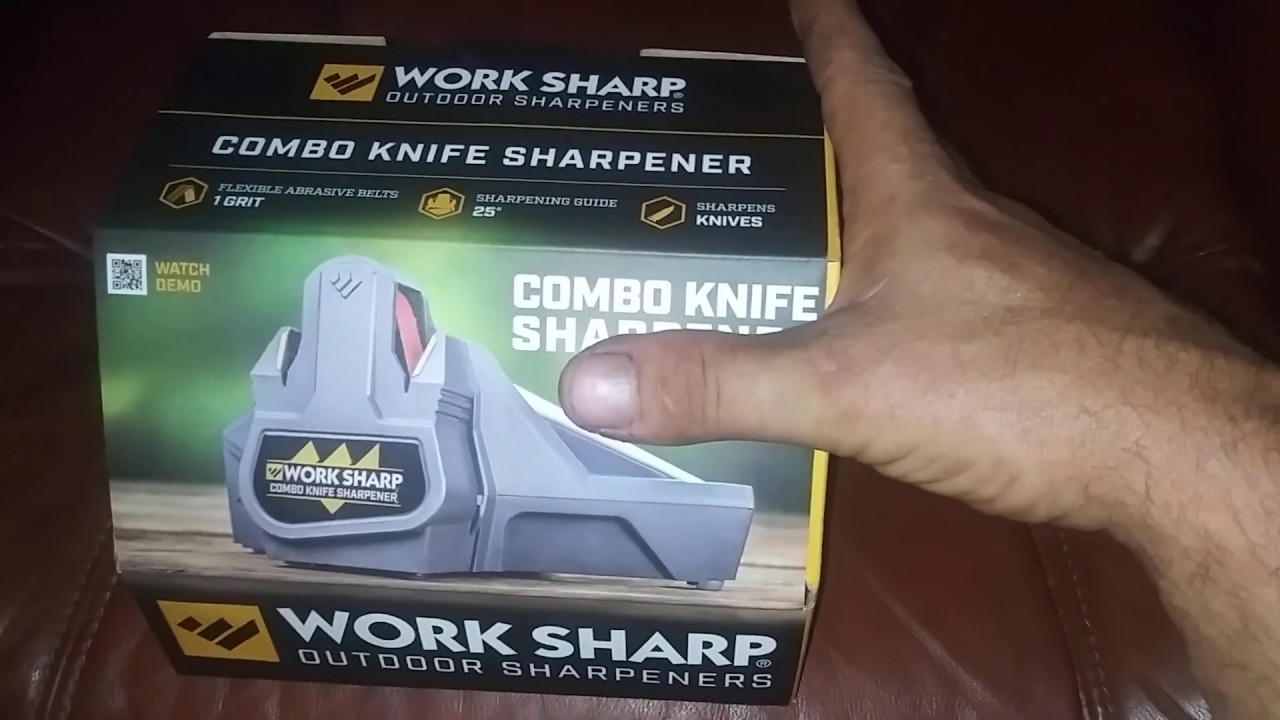 * Work sharp combo knife sharpener unboxing review - YouTube