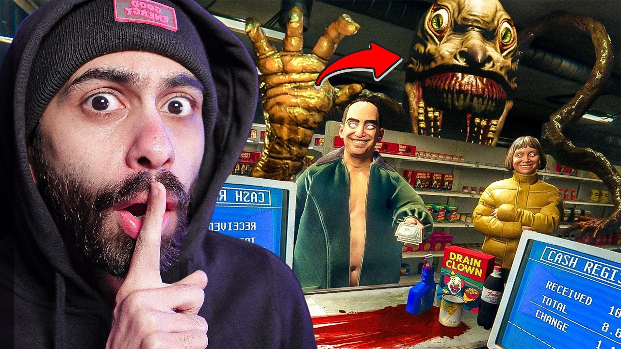 اشتغلت في سوبر ماركت الساعة 1 بليل 😨👽 وكل الزباين اشباح