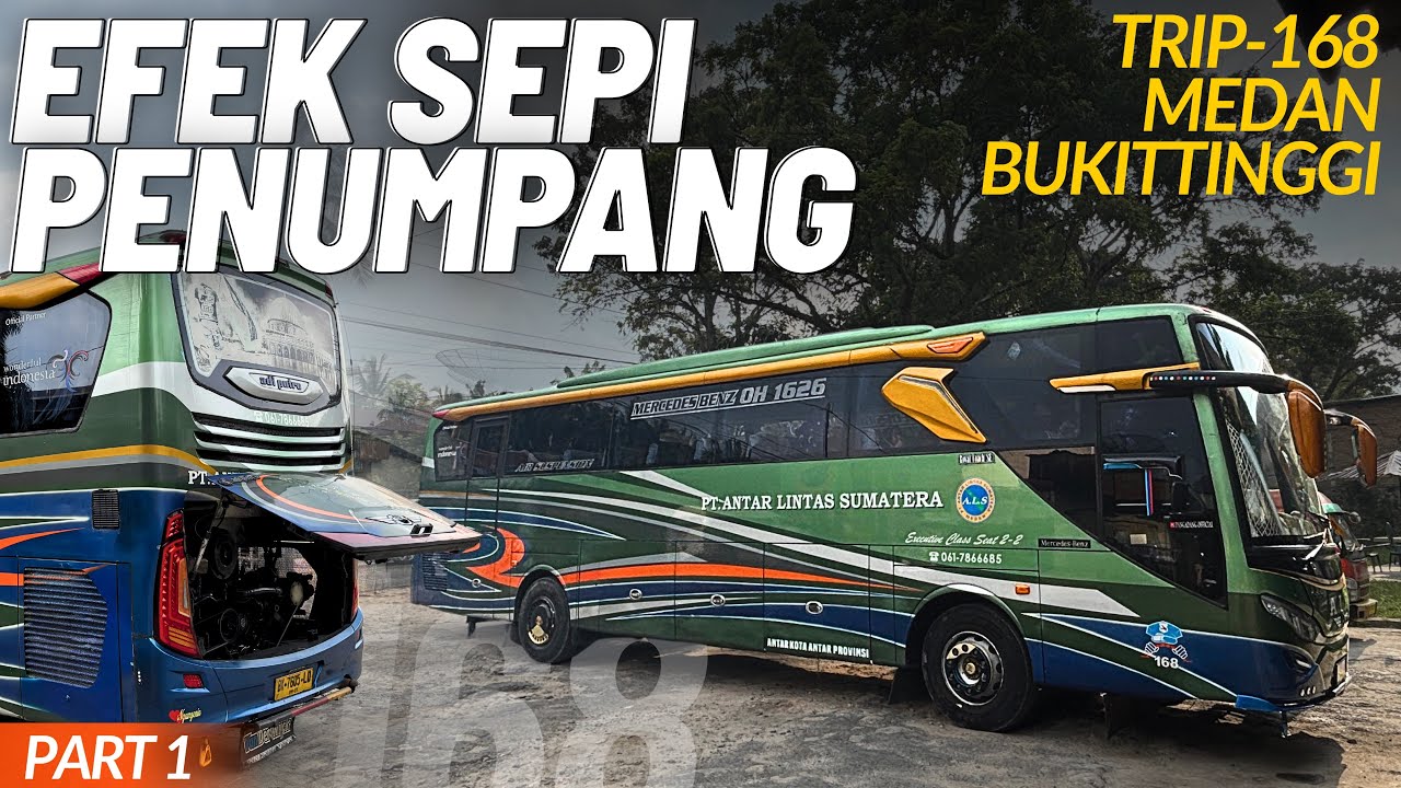 TRIP 168 MEDAN-PADANG‼️ #1 - Sepi penumpang tapi tetap sabar dan semangat, tapi lama sampai🔥🔥