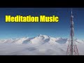 Music For Sleep. Aerial Winter Beauty Over Snowy Mountain Range.