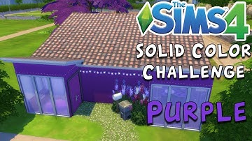 The Sims 4 Solid Color Challenge Build | Purple