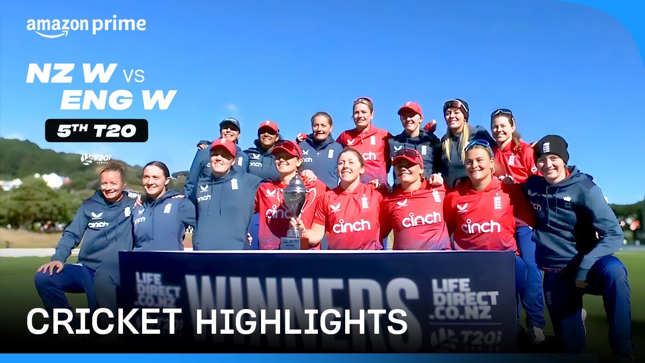 NZ W vs ENG W: 5th T20I - Cricket Highlights | Prime Video India - YouTube