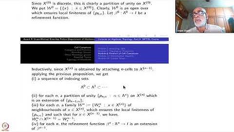Week 2-Lecture 10 : Partition of Unity on CW-complexes