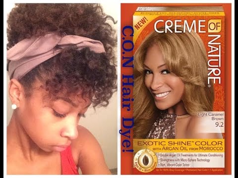 Creme Of Nature Exotic Shine Hair Color On 4a 3c Hair Youtube