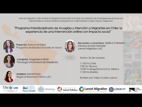 Webinar | Programa Interdisciplinario de Acogida y Atención a Migrantes en Chile
