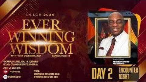 SHILOH 2024: CELEBRATION NIGHT | DAY 4 | EVER WINNING WISDOM | 13, DEC. 2024 FAITH TABERNACLE OTA