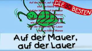 Auf der Mauer, auf der Lauer |  deutsche kinderlieder zum mitsingen und tanzen