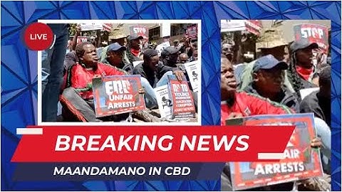 🔥🔥LIVE MAANDAMANO IN THE CBD - OKIYA OMTATA LEAD ANTI-ABDUCTION IN NAIROBI 🔥🔥