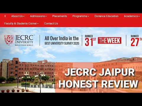 JECRC UNIVERSITY JAIPUR REVIEW JU JECEC FOUNDATION| JU-PLACEMENT-FEES-LIFE|DRUGS?|reality of jecrc?