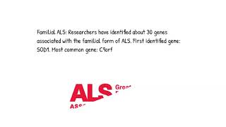 ALS 102 What Causes ALS For Healthcare Professionals