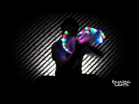 Team [e] (AYO?) Boo - Mardi Gras Glove Set Glove Light Show [EmazingLights.com]