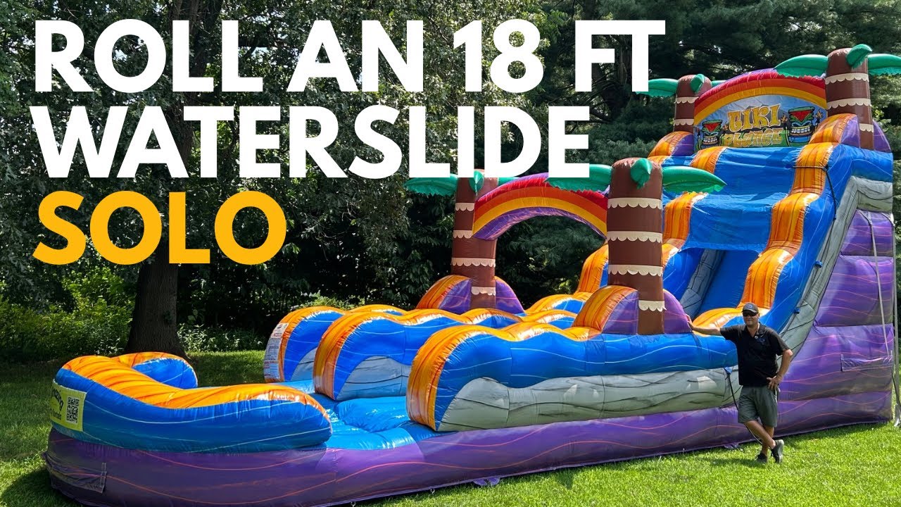 Как самостоятельно скатиться с 5,5-метровой водной горки | Инструкция по самостоятельному скатыва...