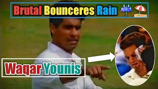 Waqar Younis Brutal Bouncers Rain