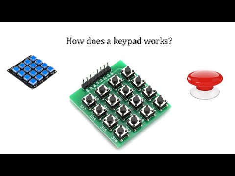 How a keypad works   4x4 button keypad matrix tutorial