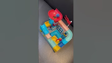 Satisfying Build and ASMR 🟡 Marble Run Slide Building Blocks