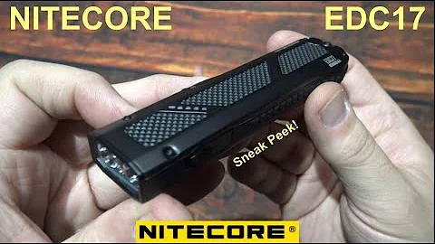 Nitecore EDC17 Flashlight "Sneak Peek" Review! (1,500 Lumens, UHi 25 LED, UV LED & Laser Pointer!)