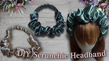 DIY SCRUNCHIE HEADBAND| EASY TUTORIAL 😍 #78