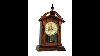 #1924 Mechanical German table clock by Friedrich #Mauthe  #antiqueclocksdepot #blackforestclocks