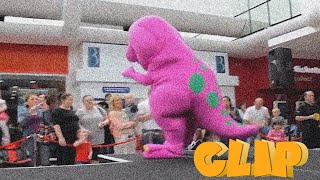 Barney makes an appearance in Blanchardstown💜💚💛 | CLIP | SUBSCRIBE