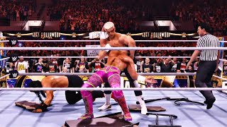 The Rock vs Roman Reigns vs Seth Rollins vs Cody Rhodes - Fatal 4 Way Match Gameplay | WWE 2K24 #55