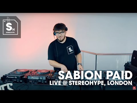 SABION PAID - TECH HOUSE & TECHNO @STEREOHYPE LIVE - 04/09/2021