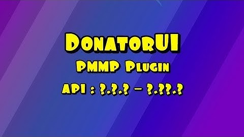 Minecraft | DonatorUI Plugin | PMMP Review