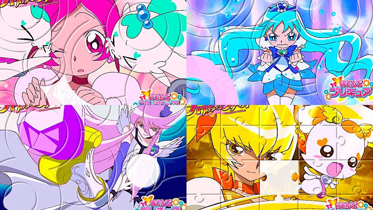 あそんでプリキュア】ハートキャッチプリキュアのパズルであそぼう