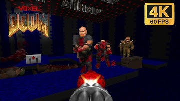 Voxel Doom - E1M4: Command Control - [GZDoom] | 4K/60