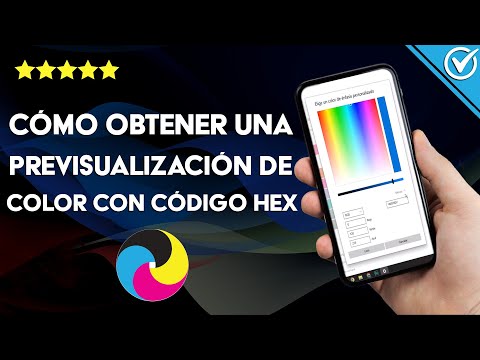 ¿Cómo obtener una previsualización de color usando el código HEX