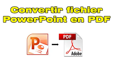Comment enregistrer un PPT en PDF avec les notes ?