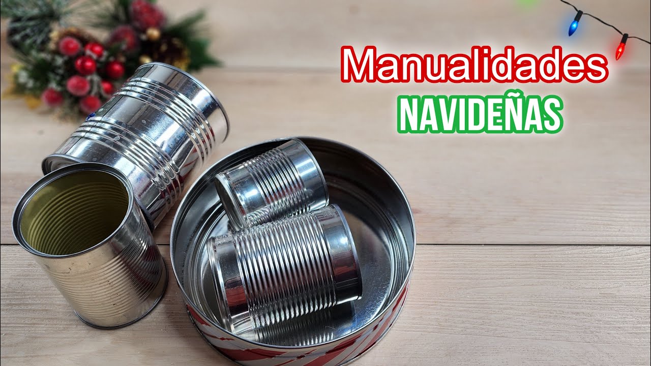 3 Lindas manualidades usando Latas Recicladas y Carton🎄☃️ADORNOS de NAVIDAD 2023