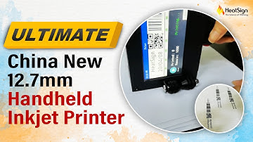 Use Ultimate China New 12.7mm Handheld Inkjet Printer at HeatSign