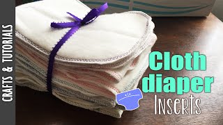 Cloth Diaper Inserts Tutorial, Inexpensive and Easy Sewing -The290ss