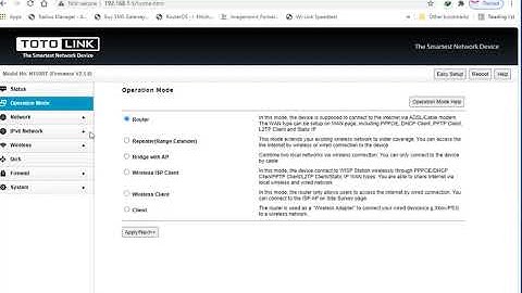 TotoLink Bridge AP Configeration