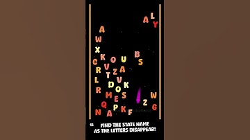 Find the state in the jumbled letters #satisfying #puzzle #wordscramble