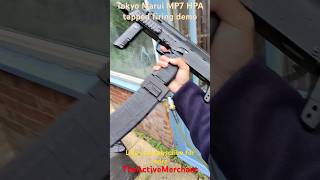 Tokyo Marui MP7 HPA tapped firing demo #airsoft #airsoftgun #youtubeshorts #youtubechannel