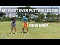 How I Changed My Putting Stroke Grip - My First Ever Putting Lesson Michele Low