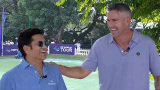 Download lagu Sachin Tendulkar joins Pietersen and Faldo LIVE | DP World India Championship