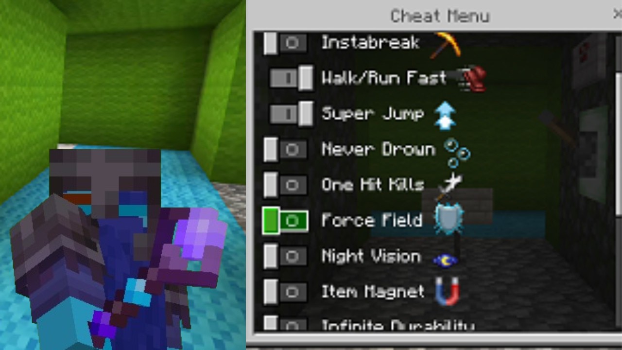 Minecraft Cheat Menu Addon - YouTube