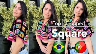 APRENDA a fazer este lindo CROPPED Granny Square | Tutorial