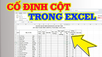 Cách Cố Định Cột Trong Excel Chỉ Với 3 Bước Đơn Giản