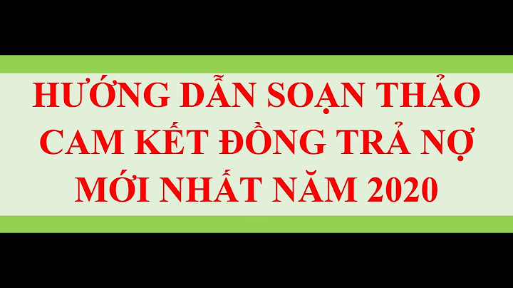 Biên bản cam kết thanh toán công nợ năm 2024