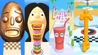 Sandwich Runner  Burger Run  Juice Run  Tall Man Run  Gameplay Walkthrough Android, IOS