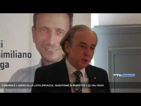 CODARIN E L'ADDIO ALLA LISTA DIPIAZZA: 'QUESTIONE DI RISPETTO' | 22/04/2023